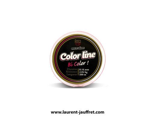 CORPS_DE_LIGNE_NYLON_PEZON_ET_MICHEL_COLORLINE_BICOLORE_ROSE_BOBINE