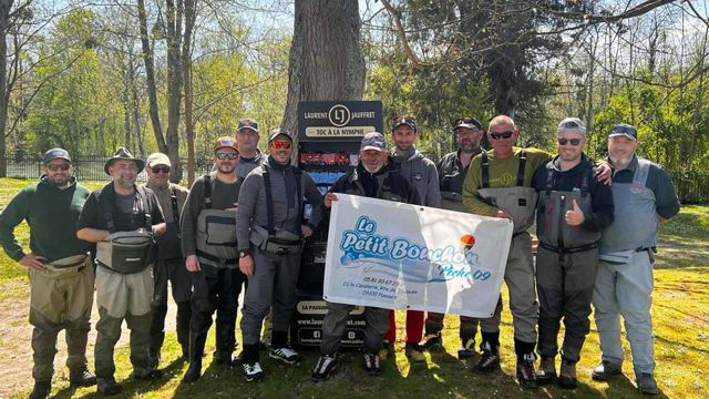 Les participants du Bouboule Tour réunis avec Laurent Jauffret