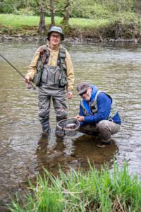 Une rencontre et des conseils de pêche en rivière