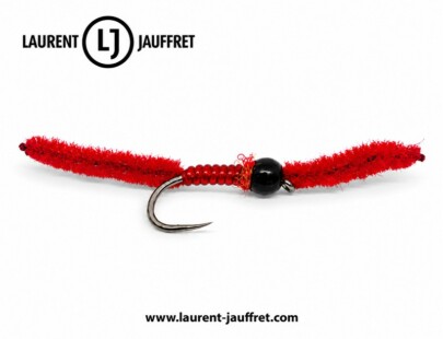 Worm Le Rouge — Laurent Jauffret, fond blanc nettoyé