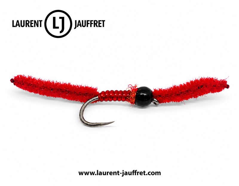 Worm Le Rouge — Laurent Jauffret, fond blanc nettoyé